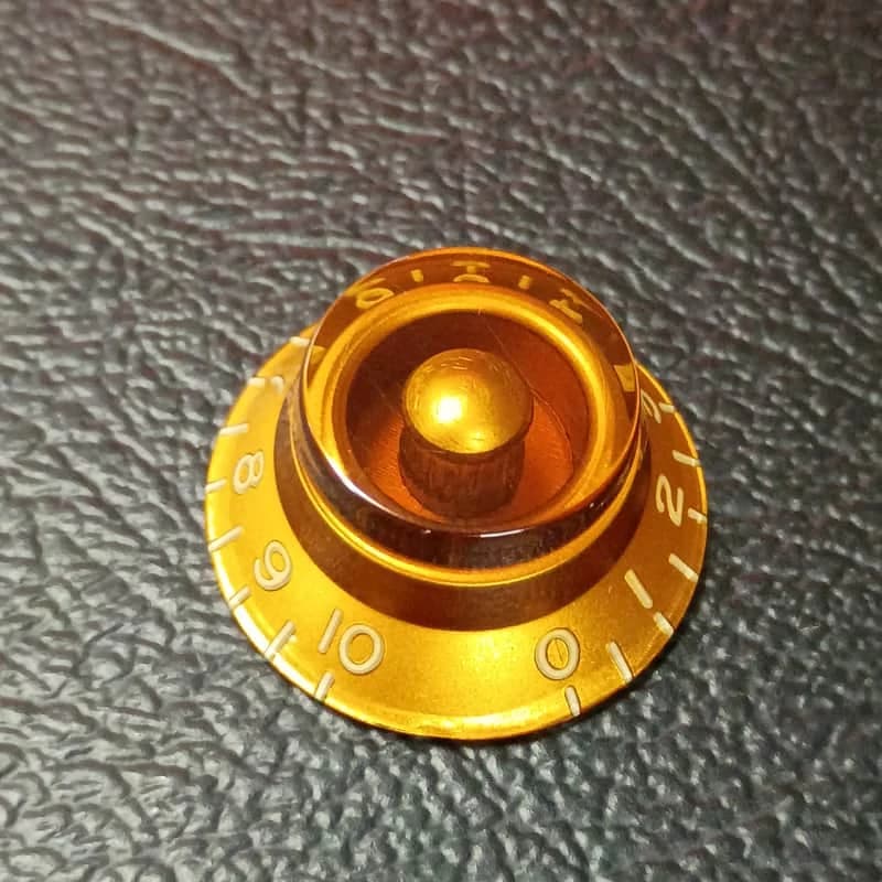 Gibson 90s Amber Top Hat / Bell Knob - Les Paul, SG, ES