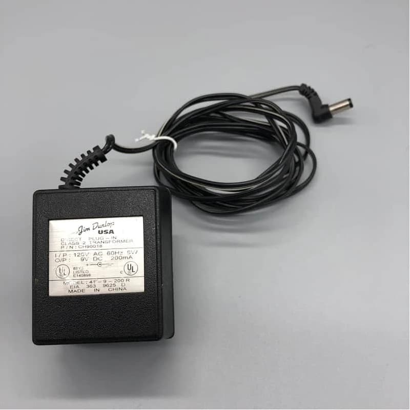 Dunlop Model 41 AC Adapter 120VAC to 9 VDC 200Ma (part # CH90018)