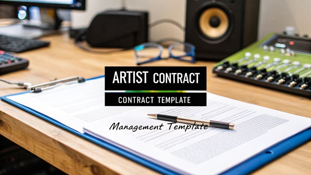 Artist Management Contract Template You Can Use