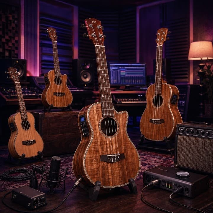 Electro-Acoustic Ukuleles
