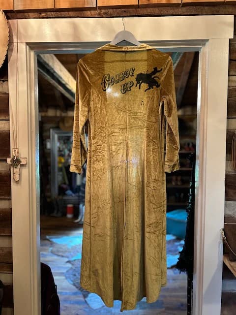 Gold Velvet Cowboy Up Tuxedo Tail Jacket