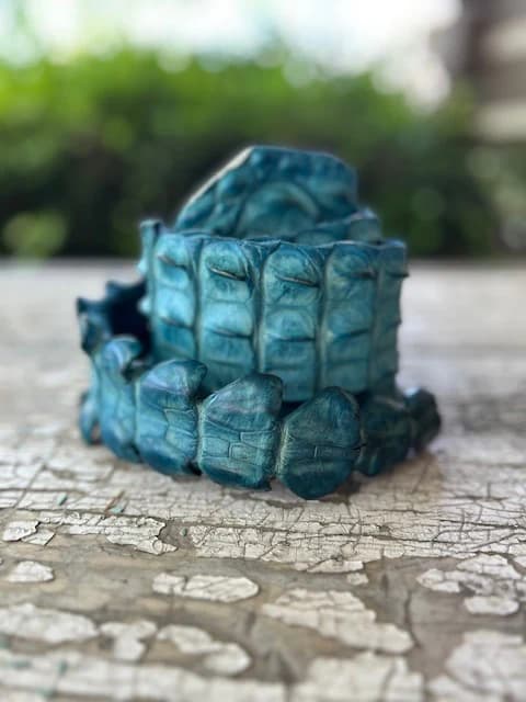 Turquoise Alligator Strap Belt