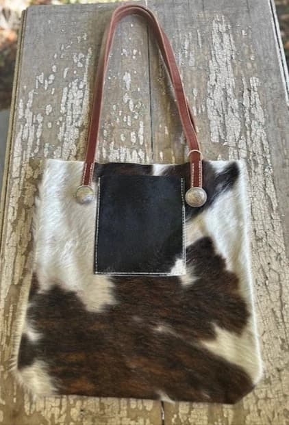 Cowhide Tote Bag