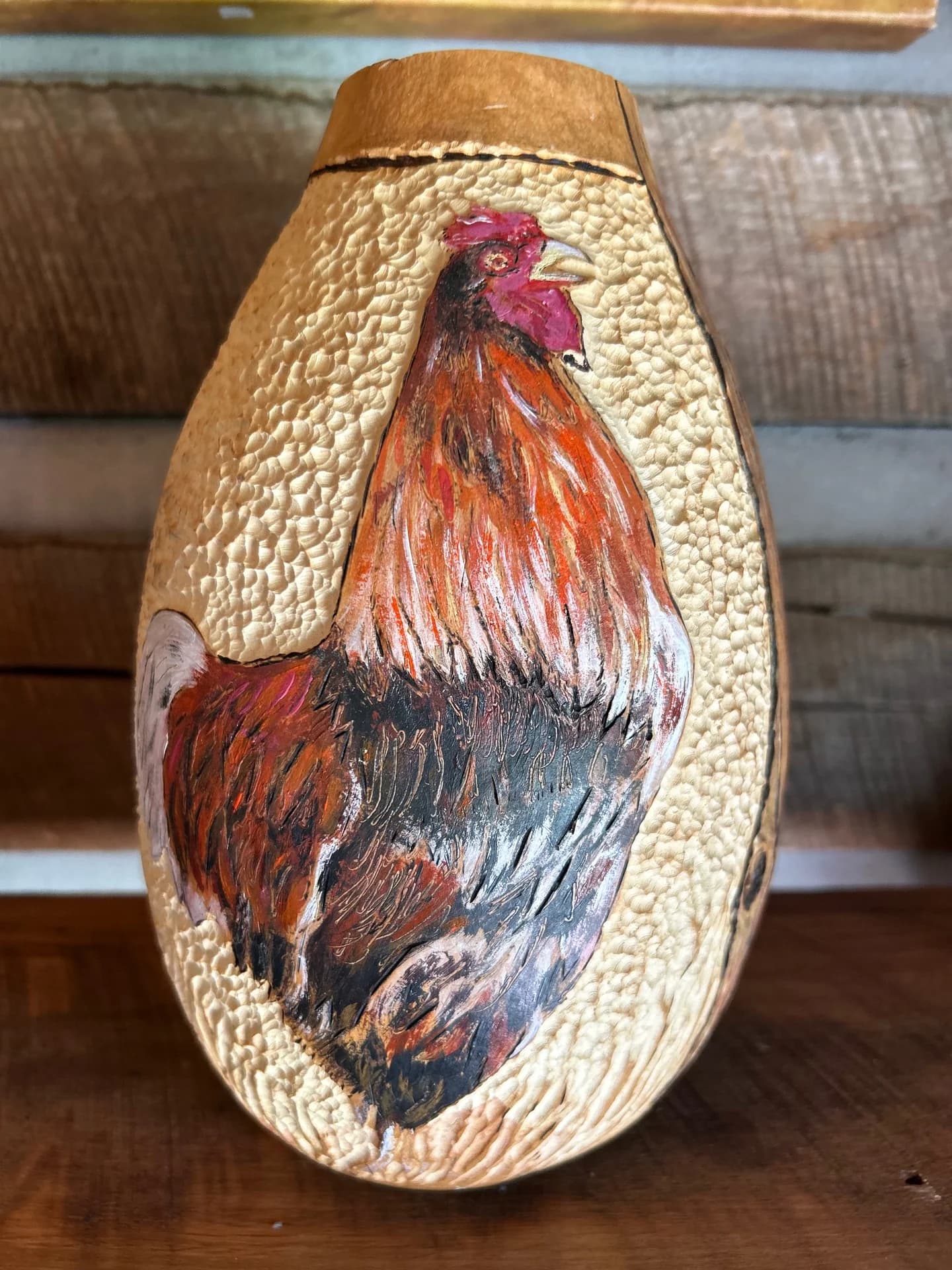 “Chicken for Dinner” Gourd Bowl